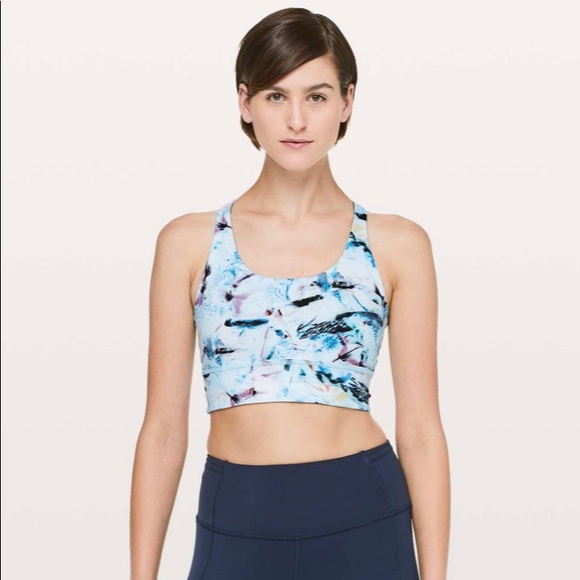 lululemon athletica Other - Lululemon Mind Over Miles Bra Size 6 Racerback Strappy Exposure Multi